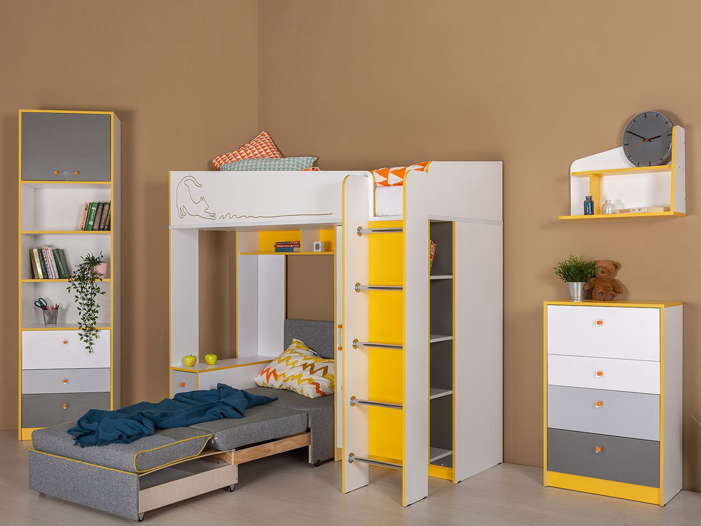 Комплект детской мебели Альфа Солнечный