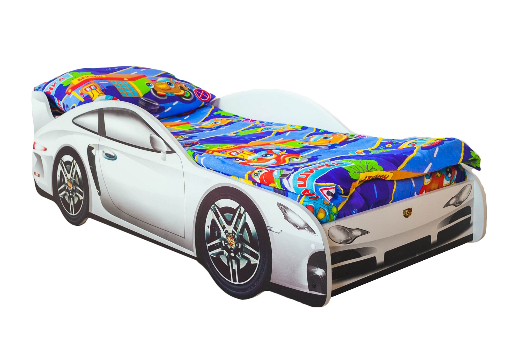 Кровать-машина Порше Белый (Porsche) С