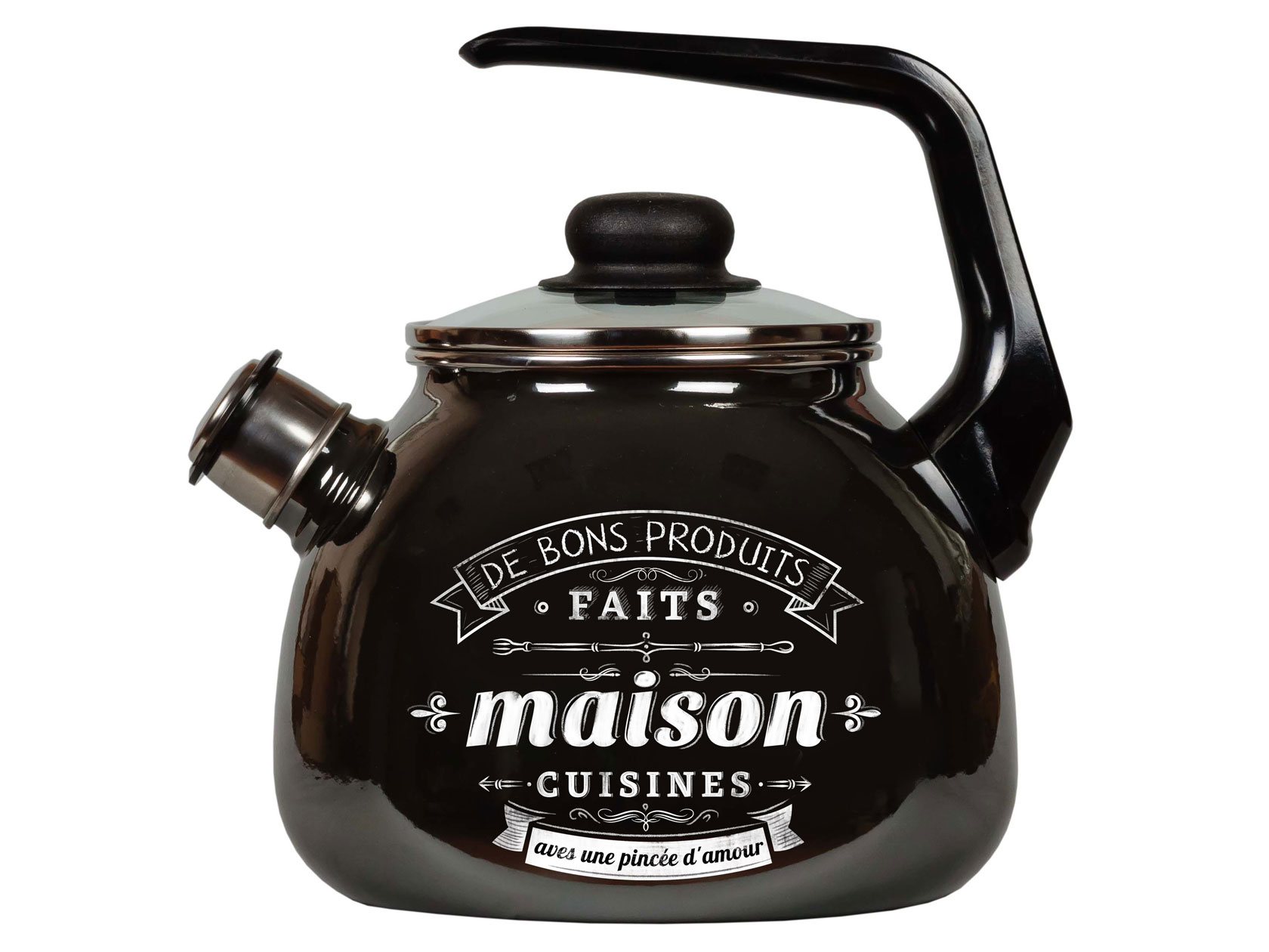 Чайник Maison Черный, эмаль 9007664  Мыски