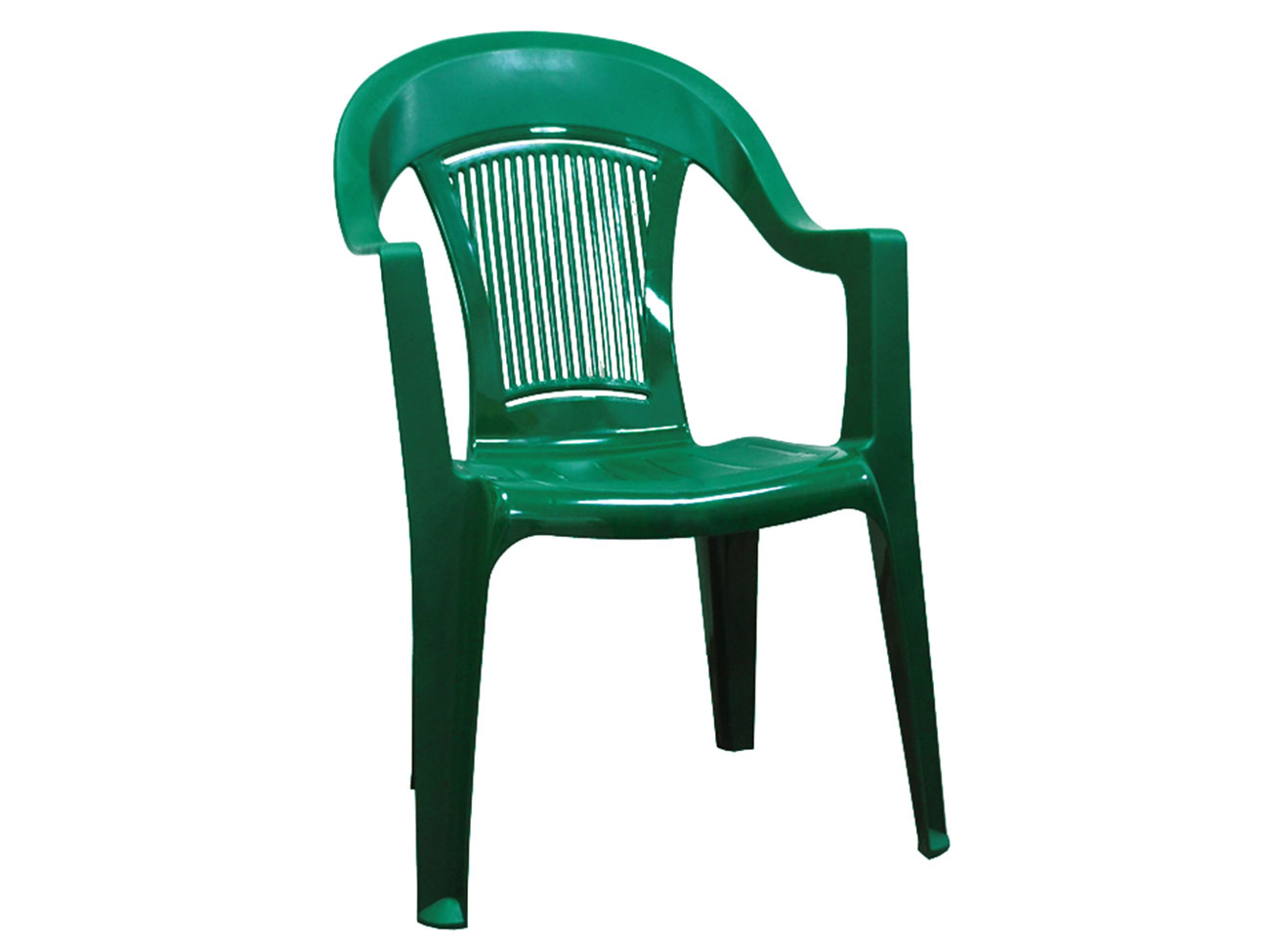Пластиковый стул Фламинго Темно-зеленый, пластик  Гомель