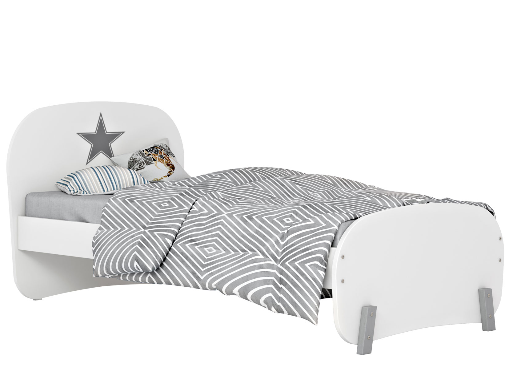 Детская кровать Мирум Белый 9001650