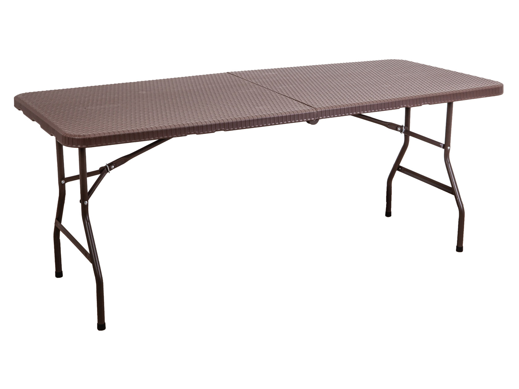 Складной стол Ролли Коричневый, пластик / Коричневый, металл