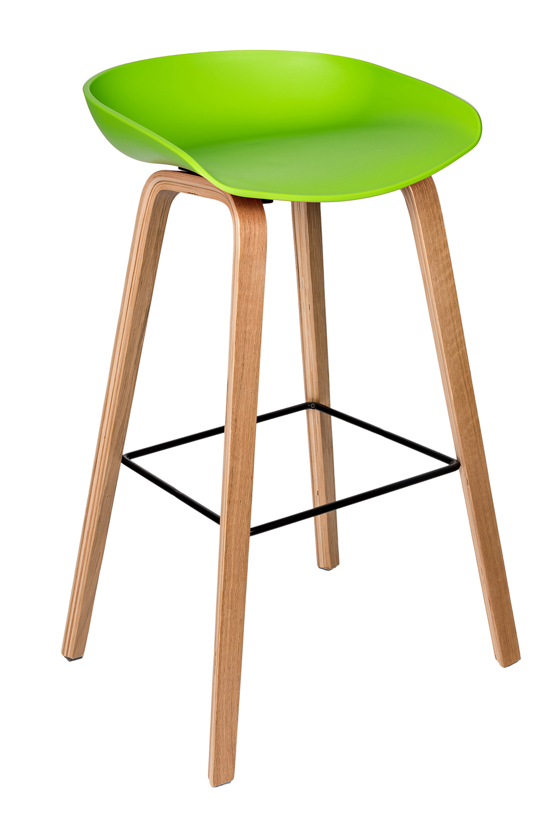 Пластиковый барный стул Либра Зеленый