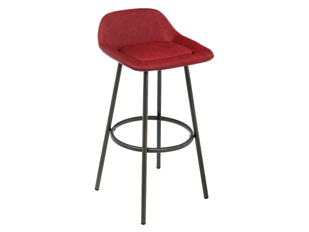 Барный стул Босито Красный, экокожа