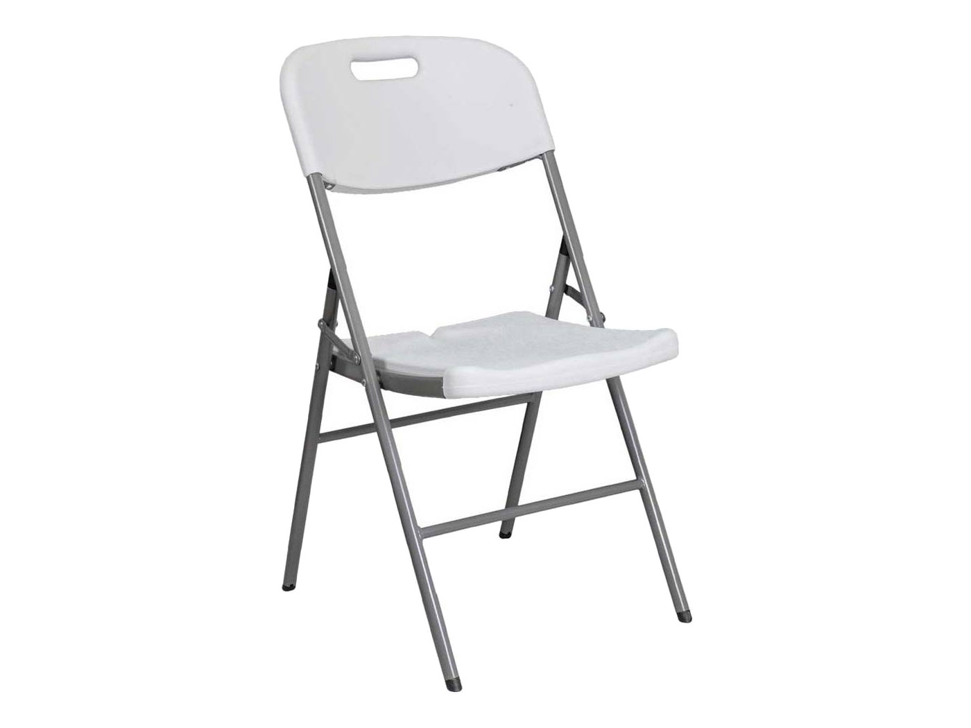 Складной пластиковый стул Пикс Белый, пластик / Графит, металл